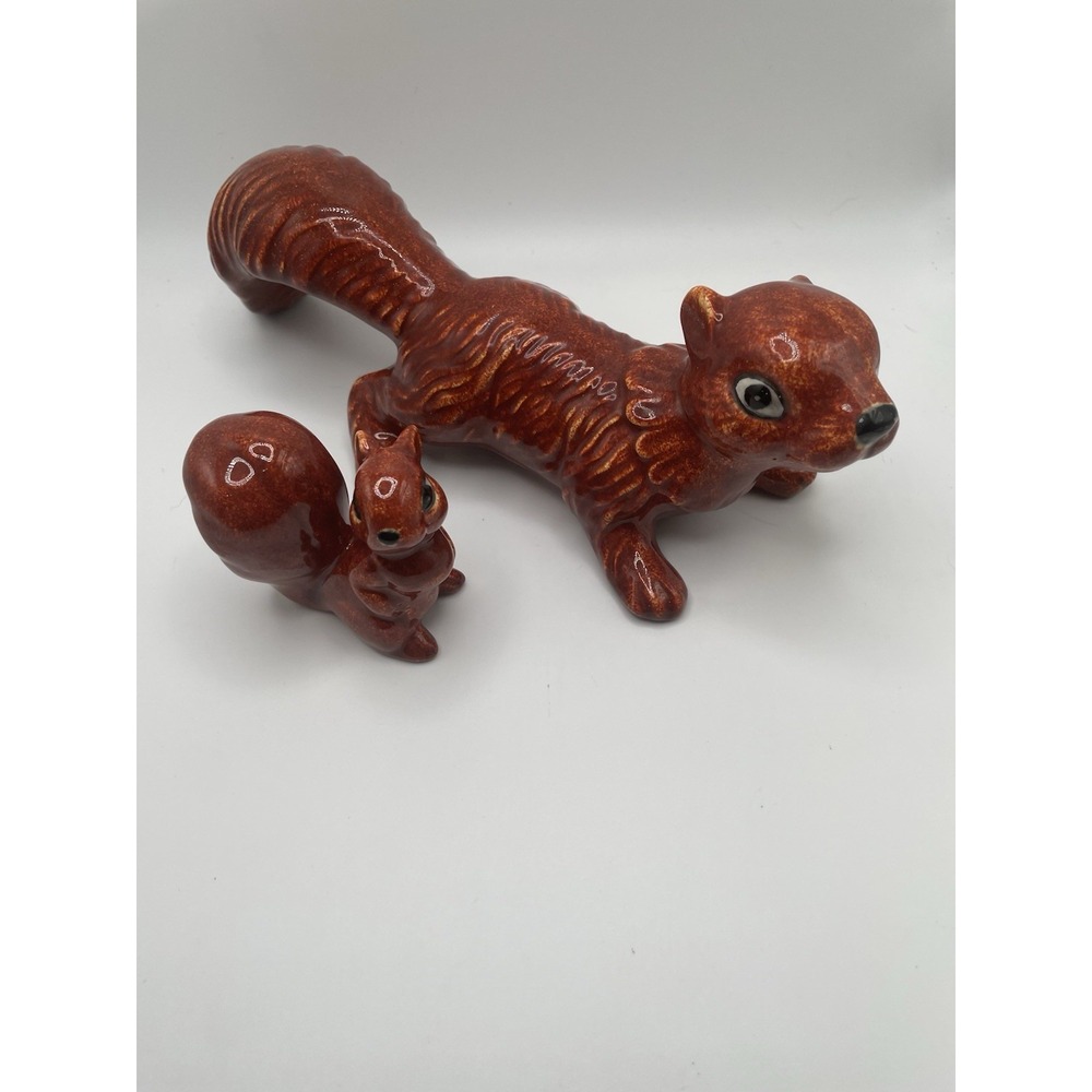 Vtg Arnels Ceramic Squirrels Set Of Two - Picture 3 of 5